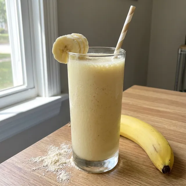 Banaani-proteiinismoothie